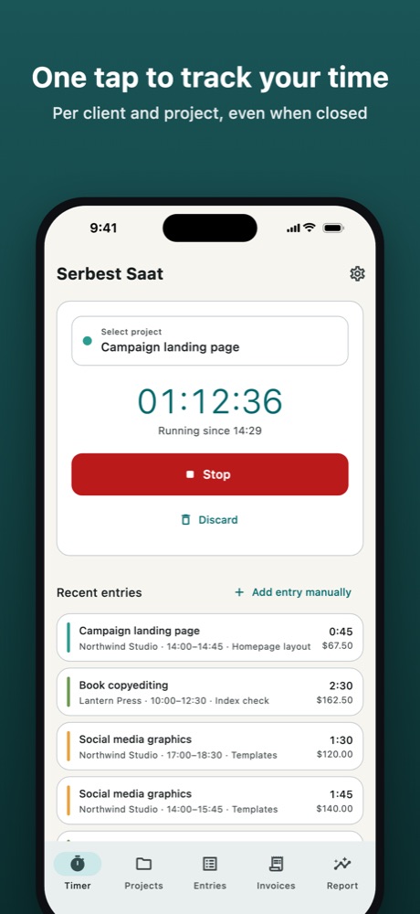 The running timer